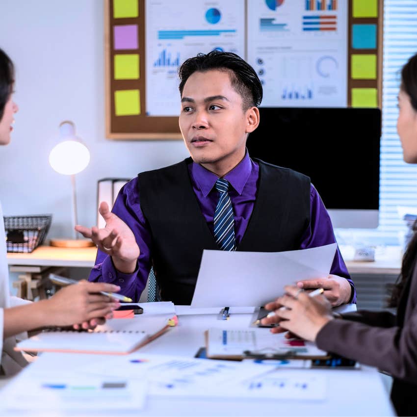 man curating a sense of overconfidence at work