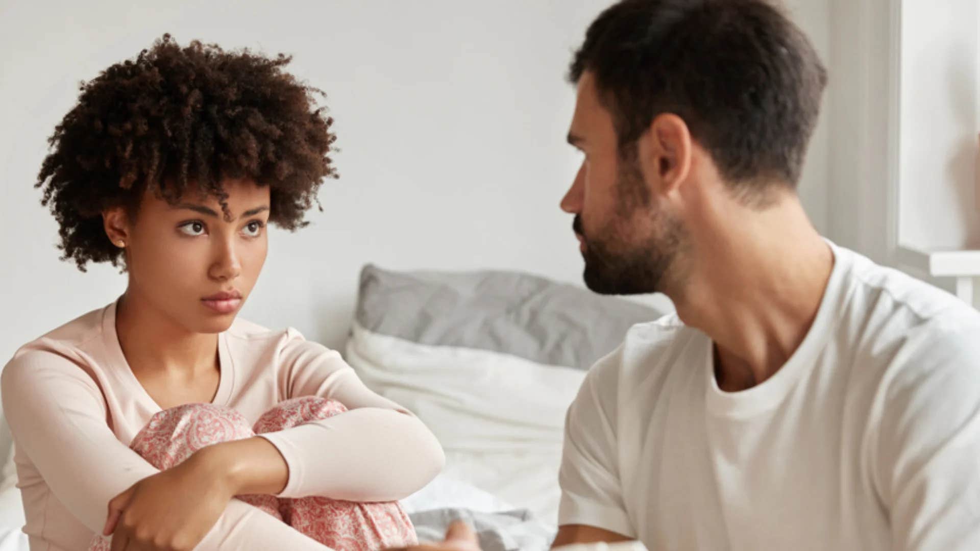 woman telling man this is what i was worried about