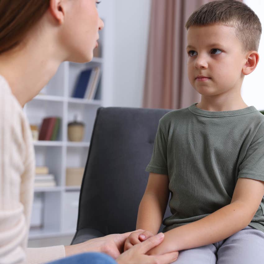 kid saying please don't be mad