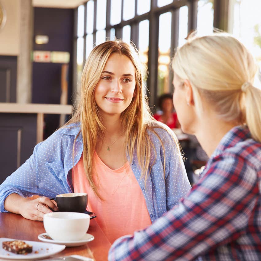 agreeable woman saying you have nothing to apologize for