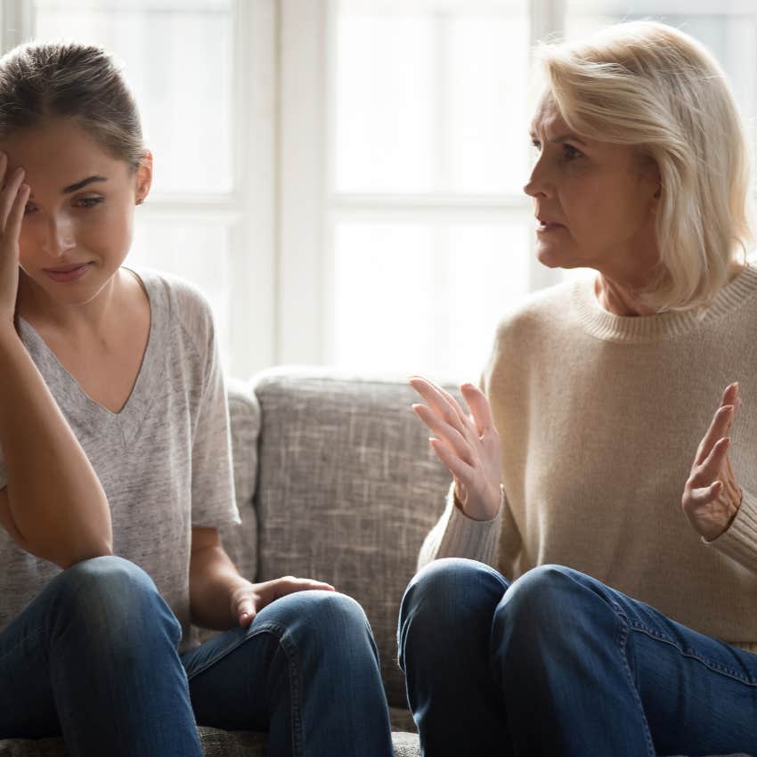 smothering mom telling adult daughter you don't have time for us