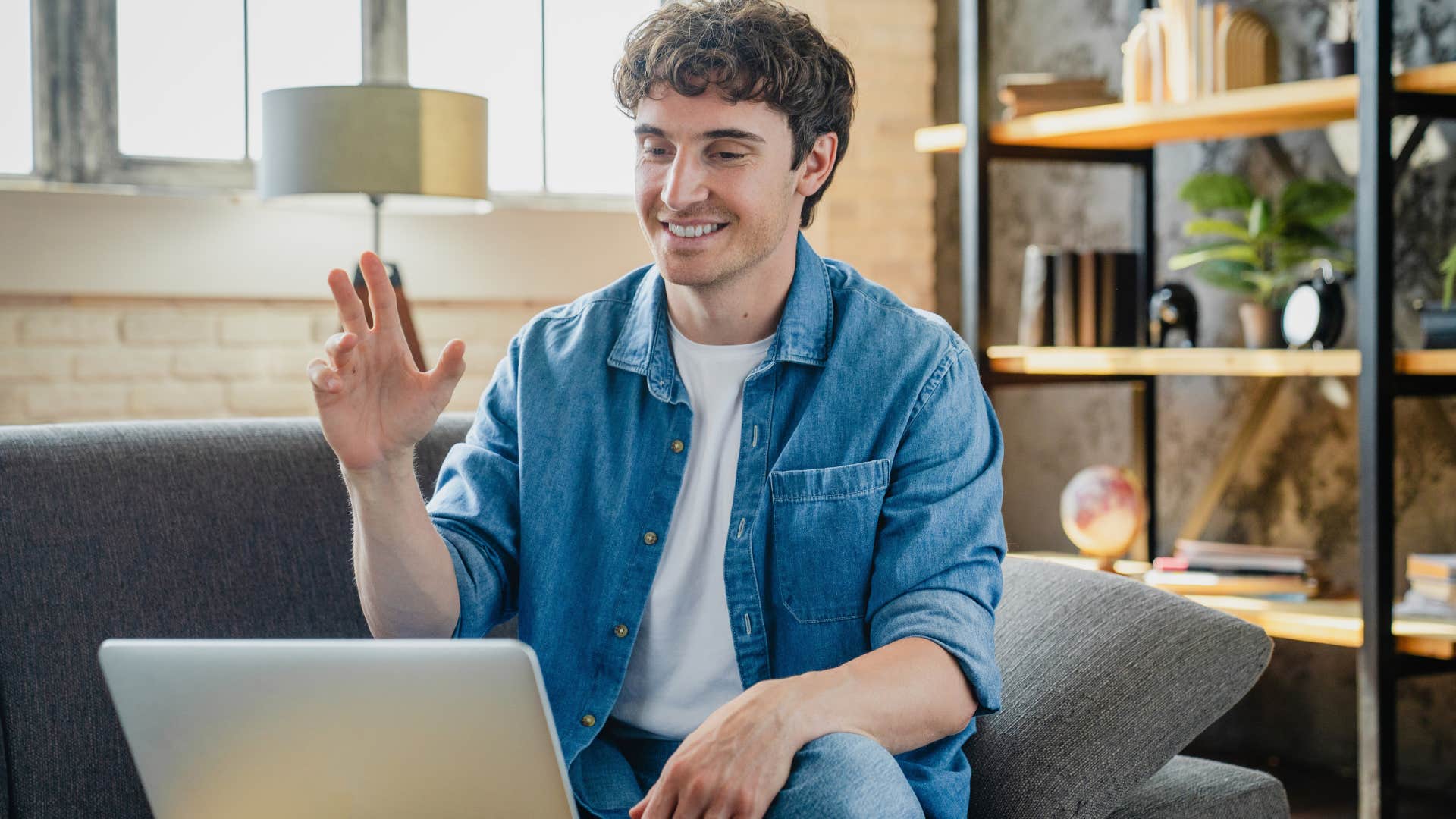 man who hates small talk on zoom call politely ending conversation by saying "I have to head out"