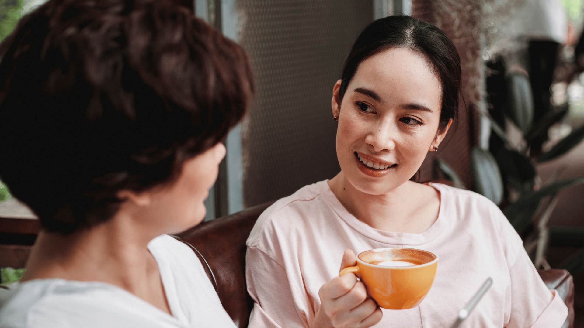 magnetic woman feeling comfortable being vulnerable with friend