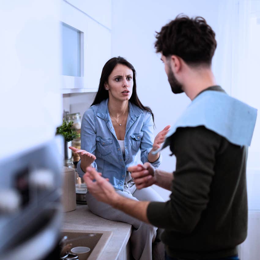 relative telling woman you wouldn't get it in kitchen for dinner