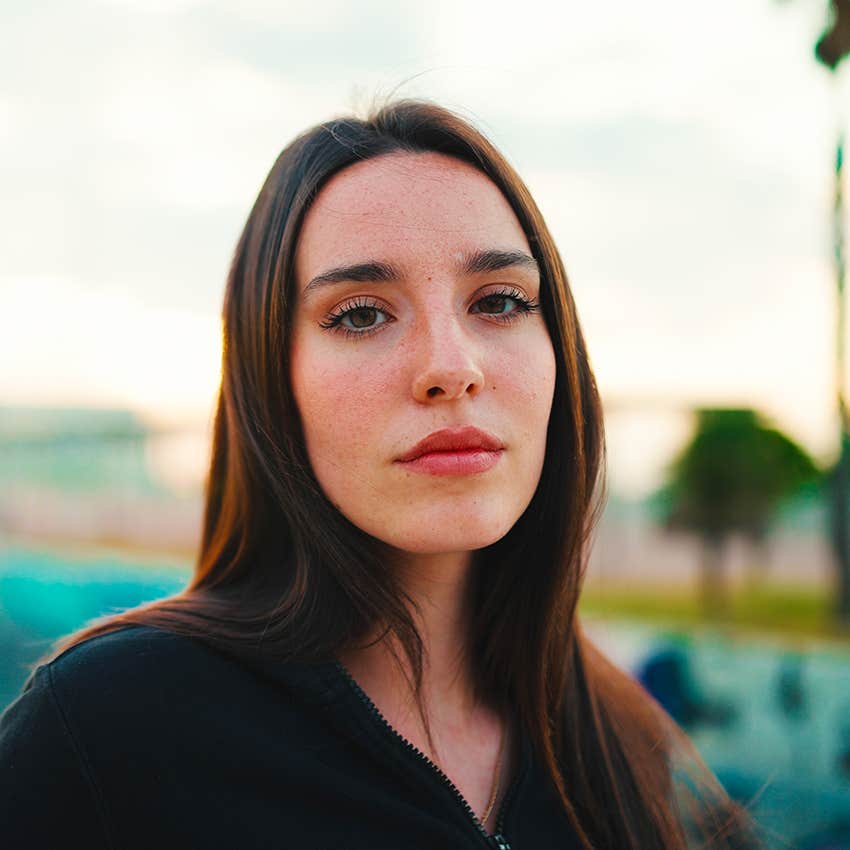 woman with strong intuition knows something is wrong
