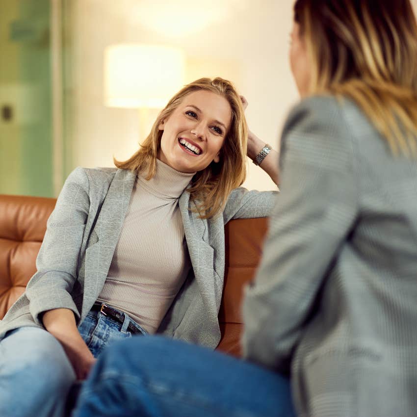 woman who was raised by truly kind nurturing parents saying she's proud of her friend