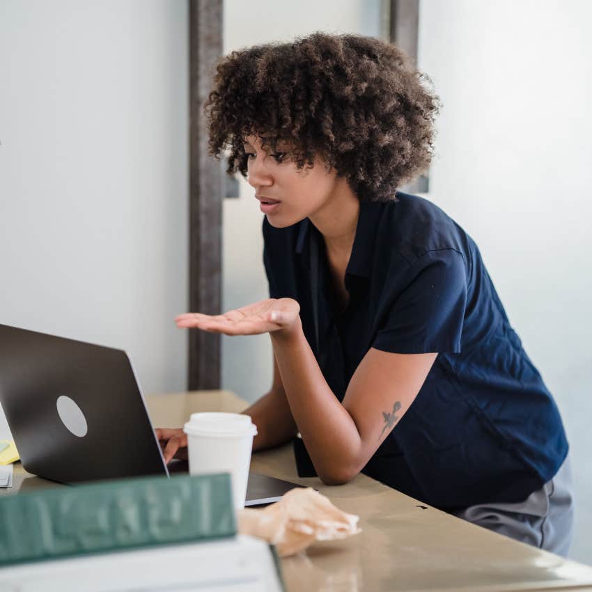 stressed employee working remotely dealing with tech problems
