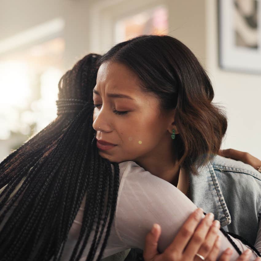 deeply clairvoyant woman sensing that someone is upset