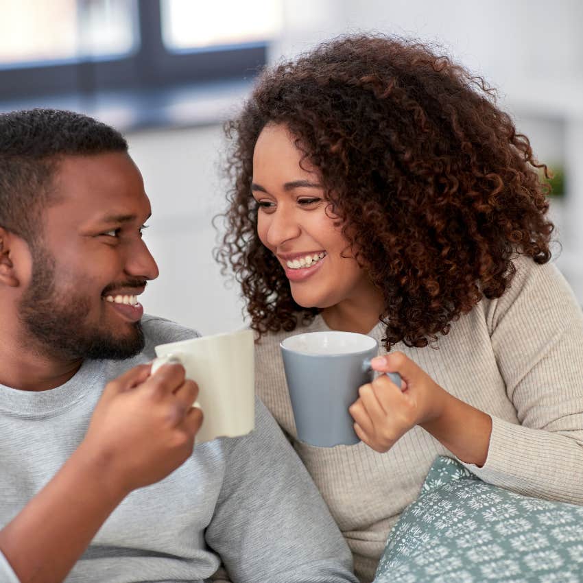 happy couple who focused on their relationship instead of showy living