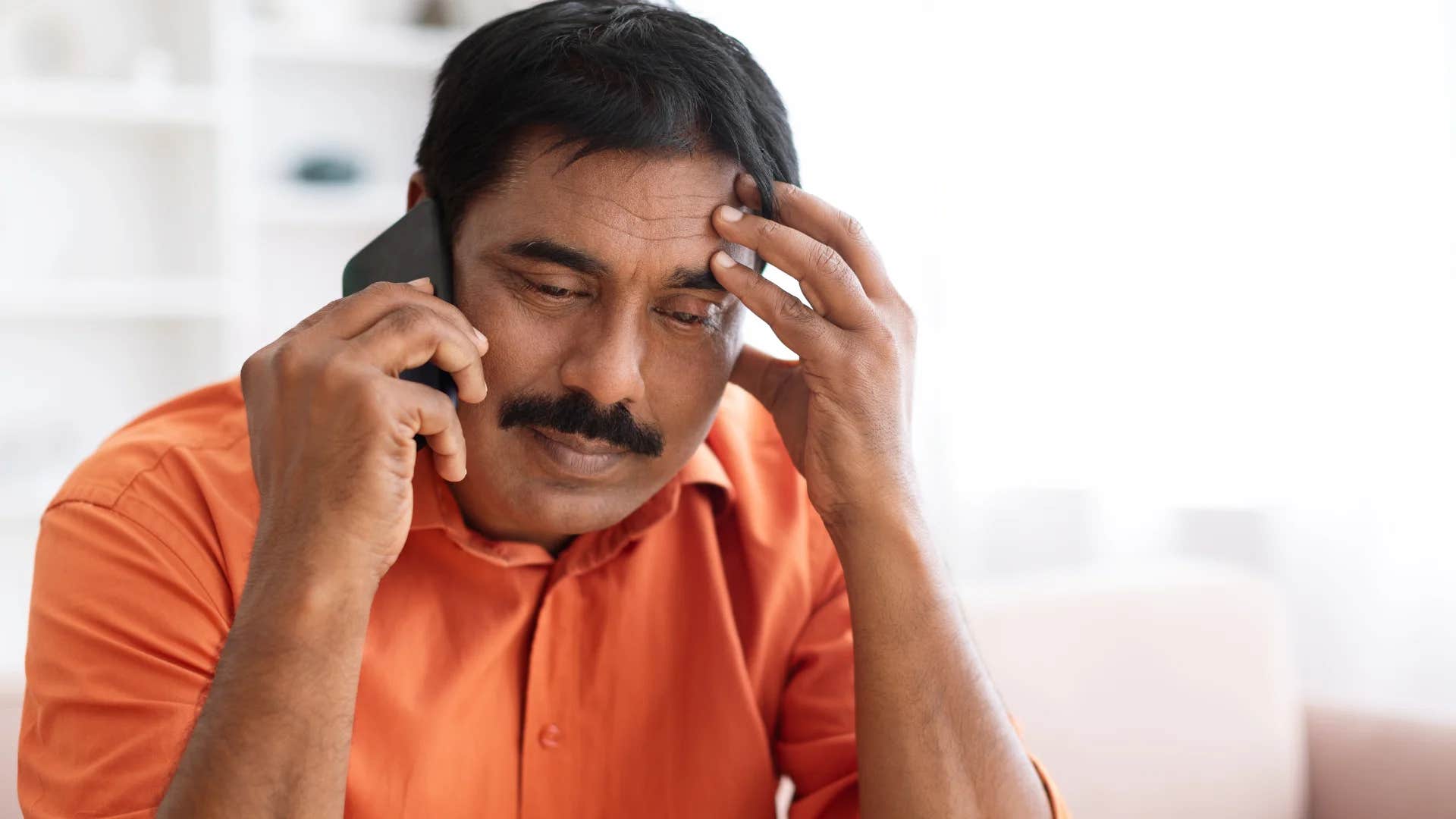 man would rather do anything than call his parents because they don't treat him like an adult