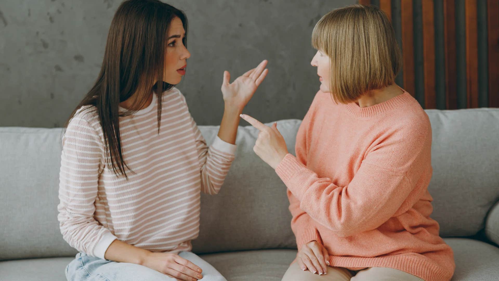 woman arguing with her manipulative mom would rather do anything than call her