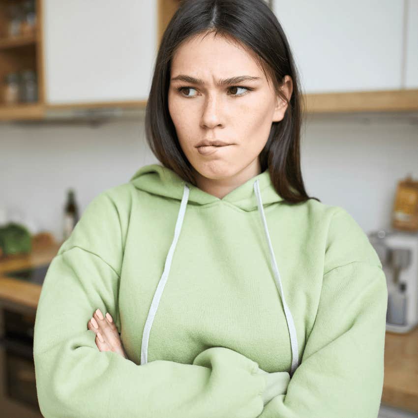stubborn woman not knowing how to ask for help