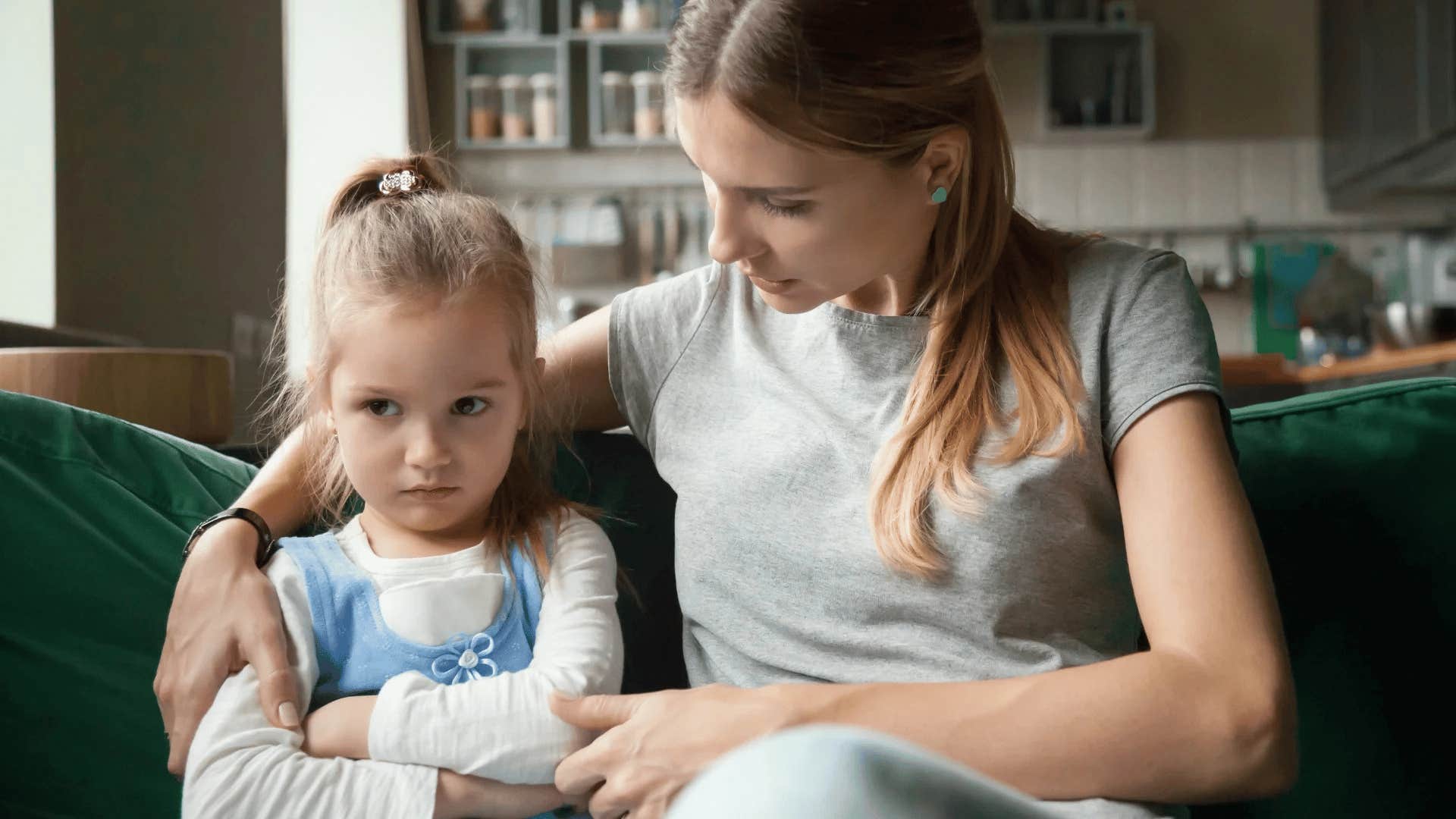 gen Z mom talking to her daughter about her mental health