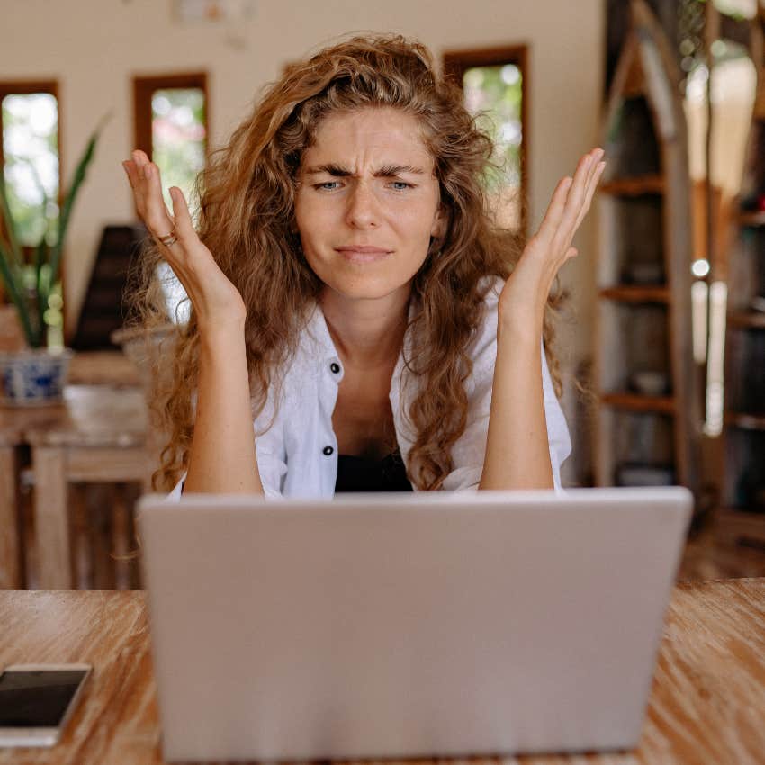 woman who's fed up with learning how technology updates work