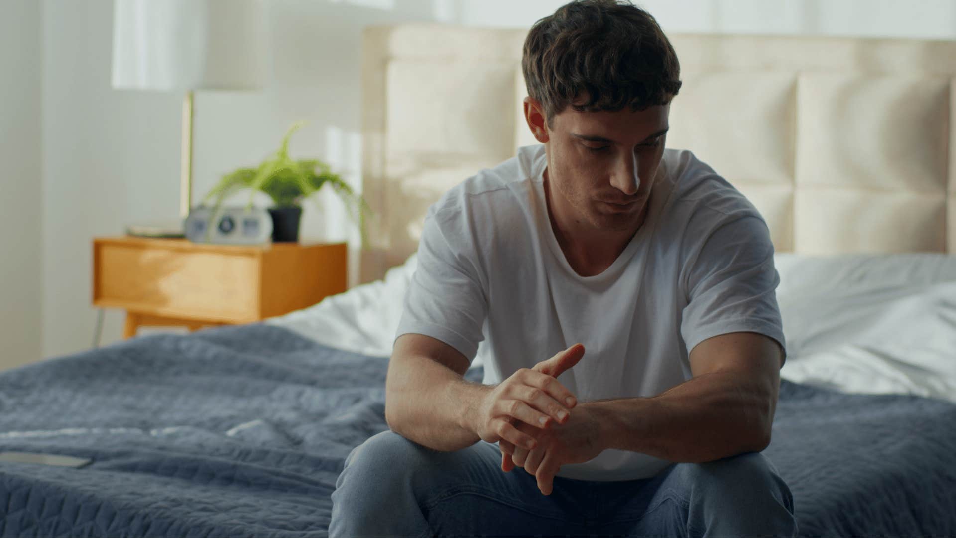 man in white shirt wondering how do i discipline them without pushing them away