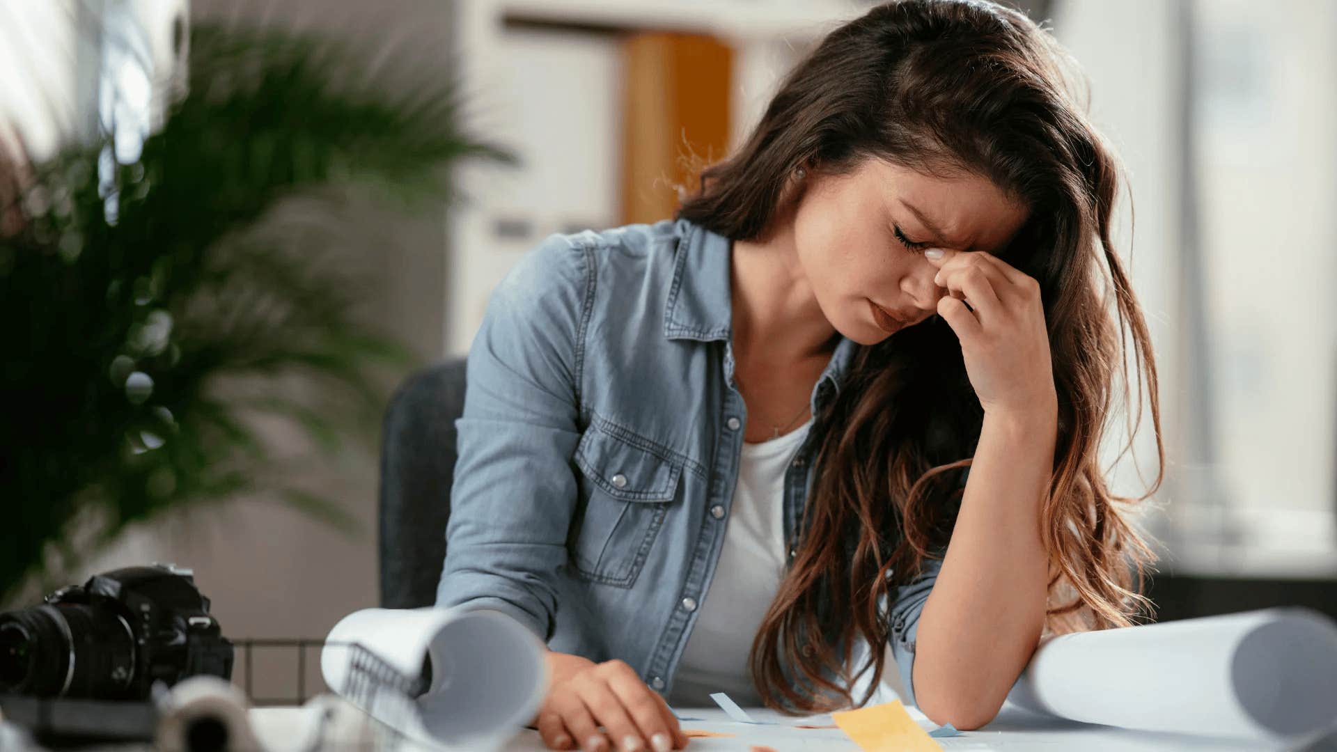 woman feeling ashamed when she realizes her relationship is unsafe