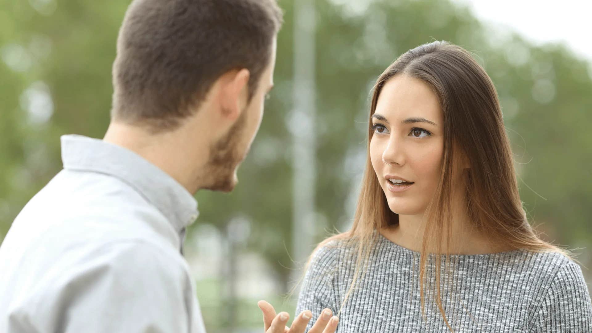narcissist woman telling man i don't love you i love controlling you