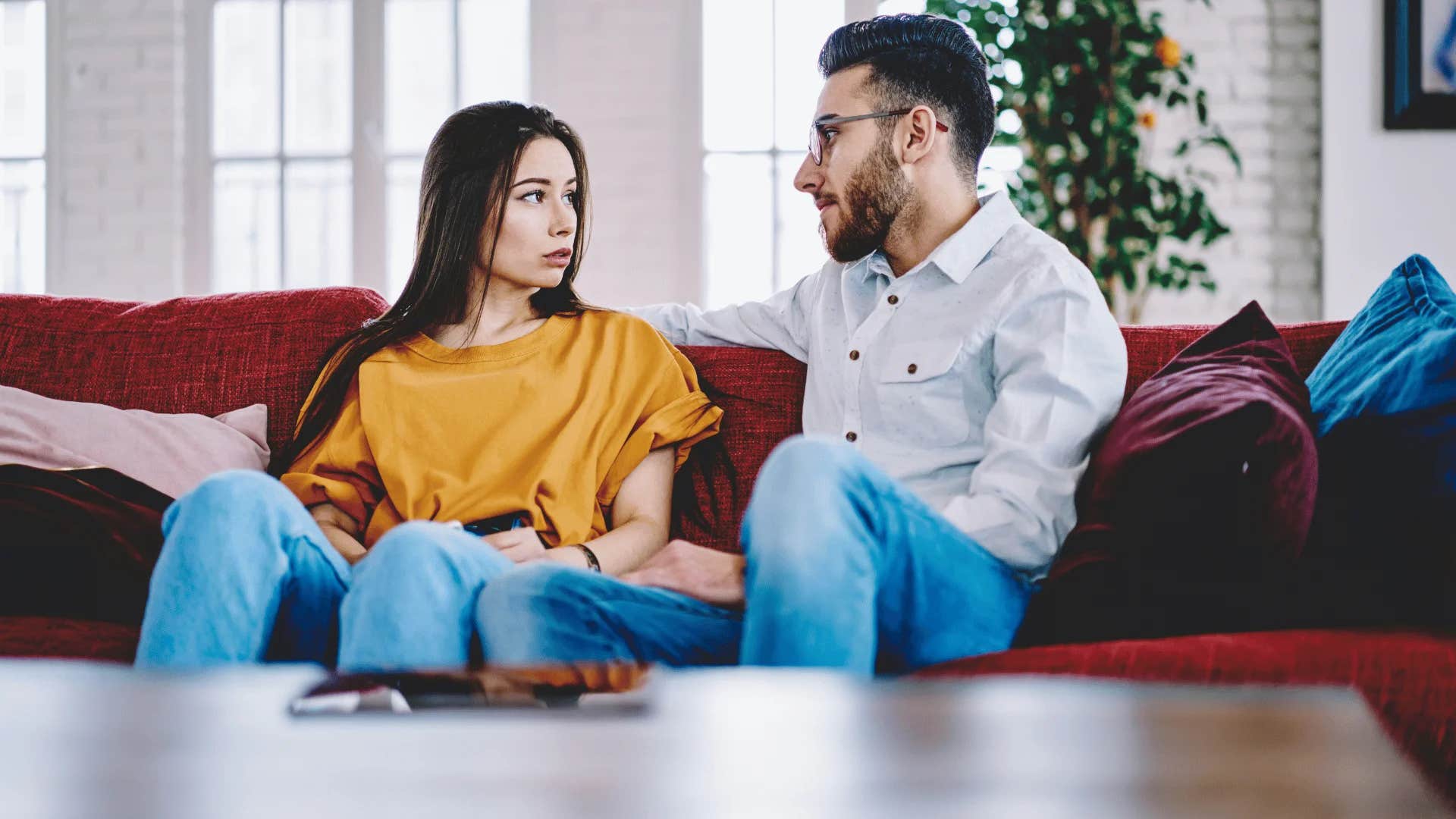 man admitting to woman i don't respect you but i need you to believe i do 