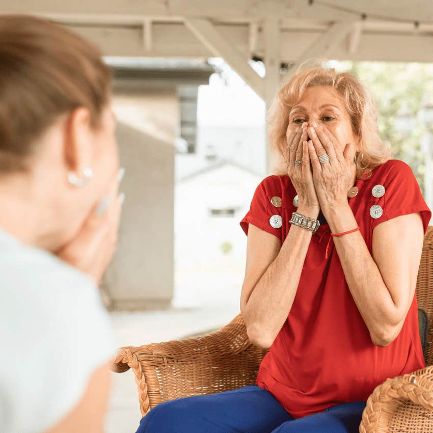 woman enjoying life to the fullest shocking her family with announcement