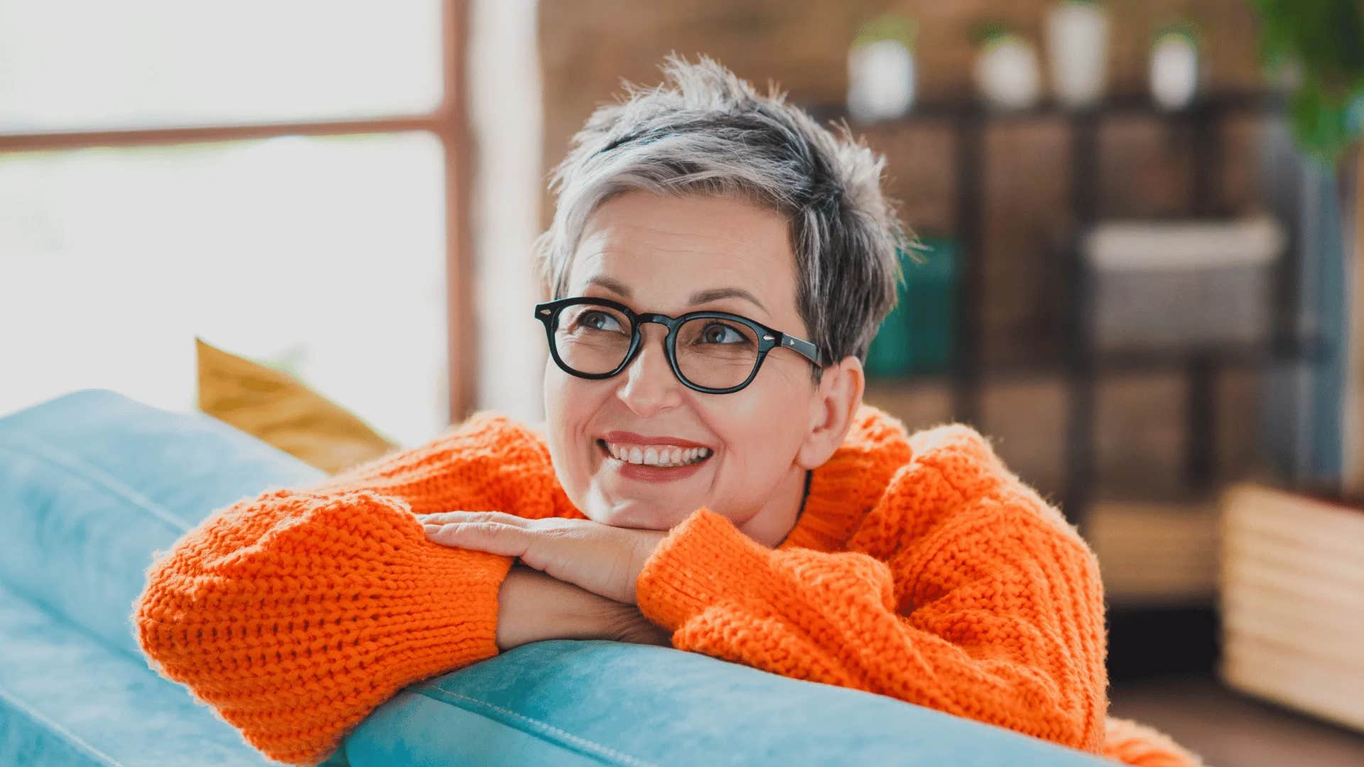 older woman refusing to lose sign of what she wants