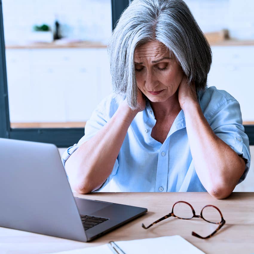 woman stressed while trying to control everything