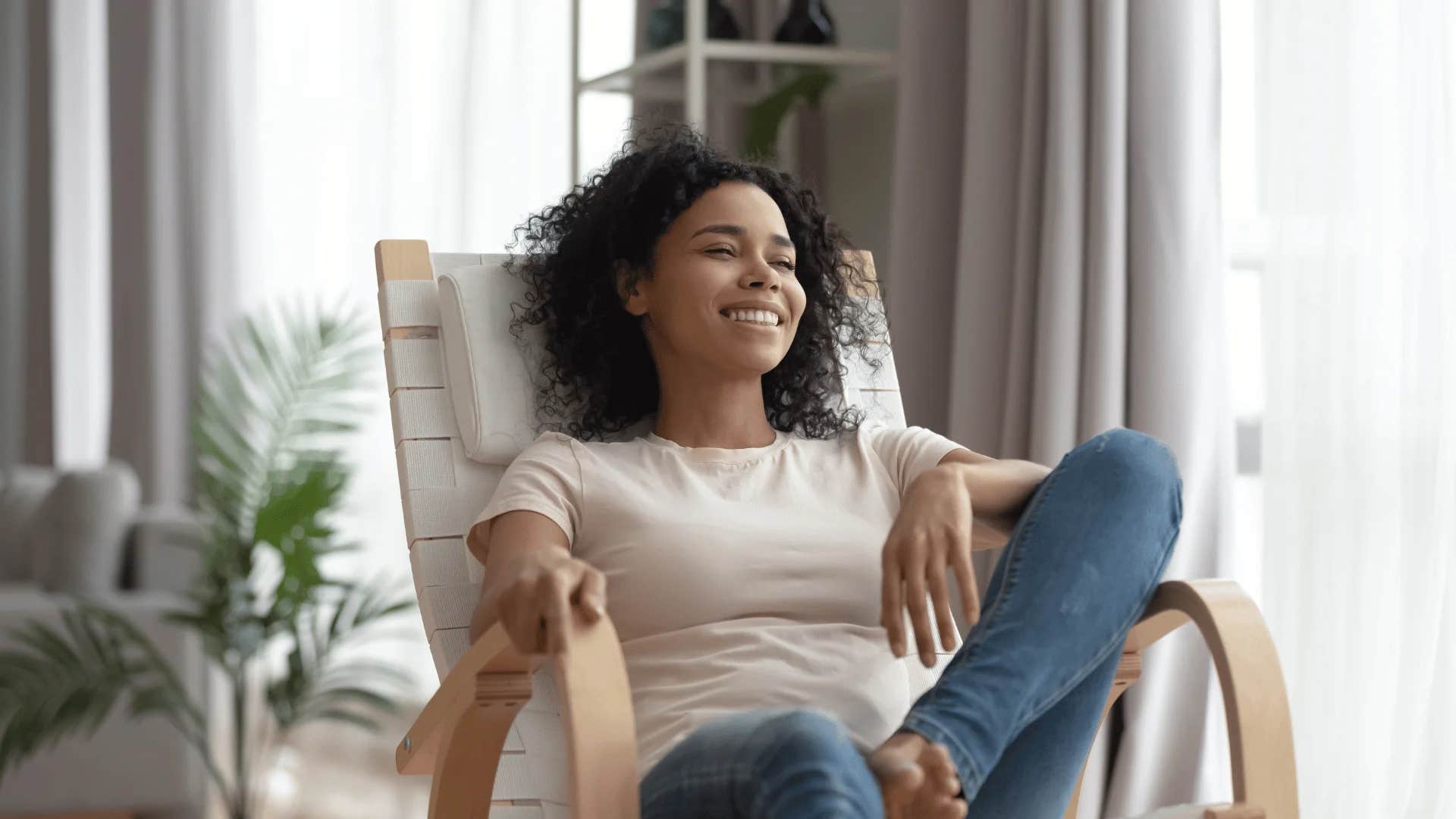 woman believing she is where she needs to be