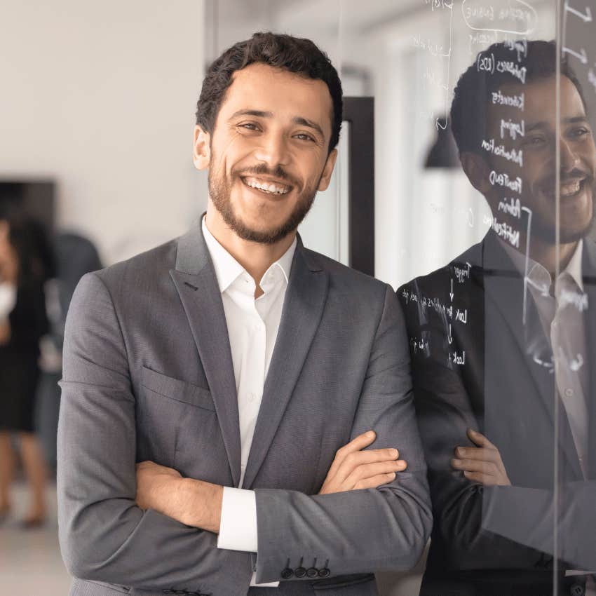 young professional male smiling