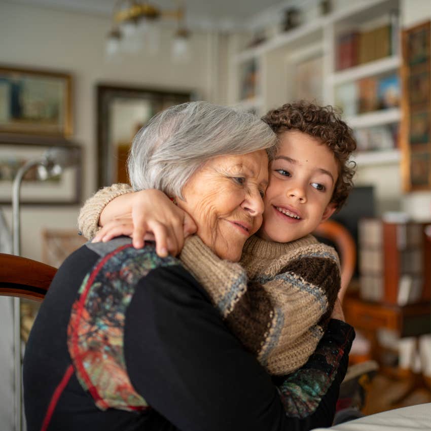boomer grandma with her grandchild