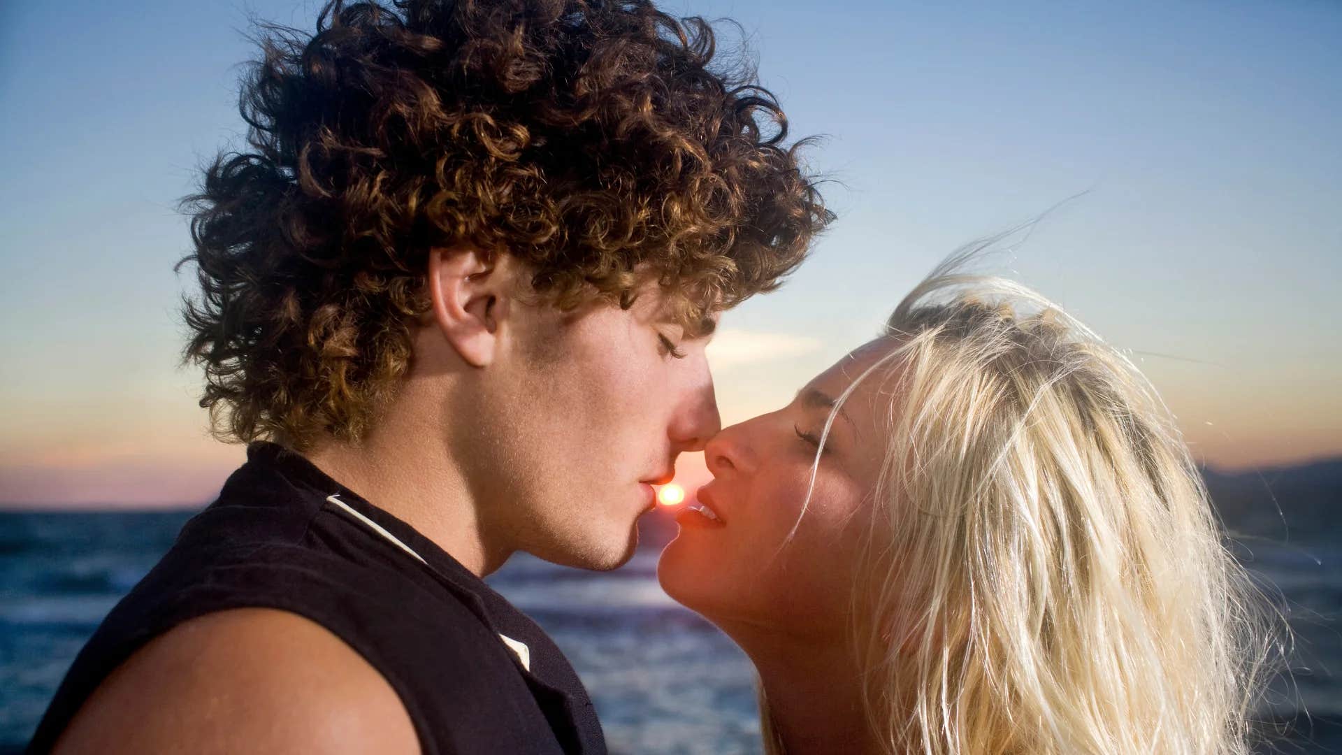 man who isn't actually happy with woman saying you complete me