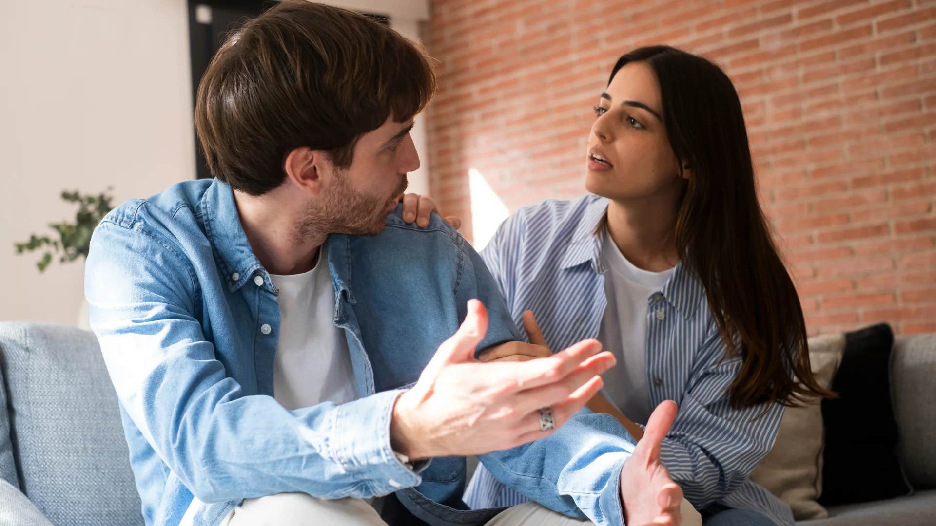 deeply selfish man telling woman i don't have to explain myself to anyone