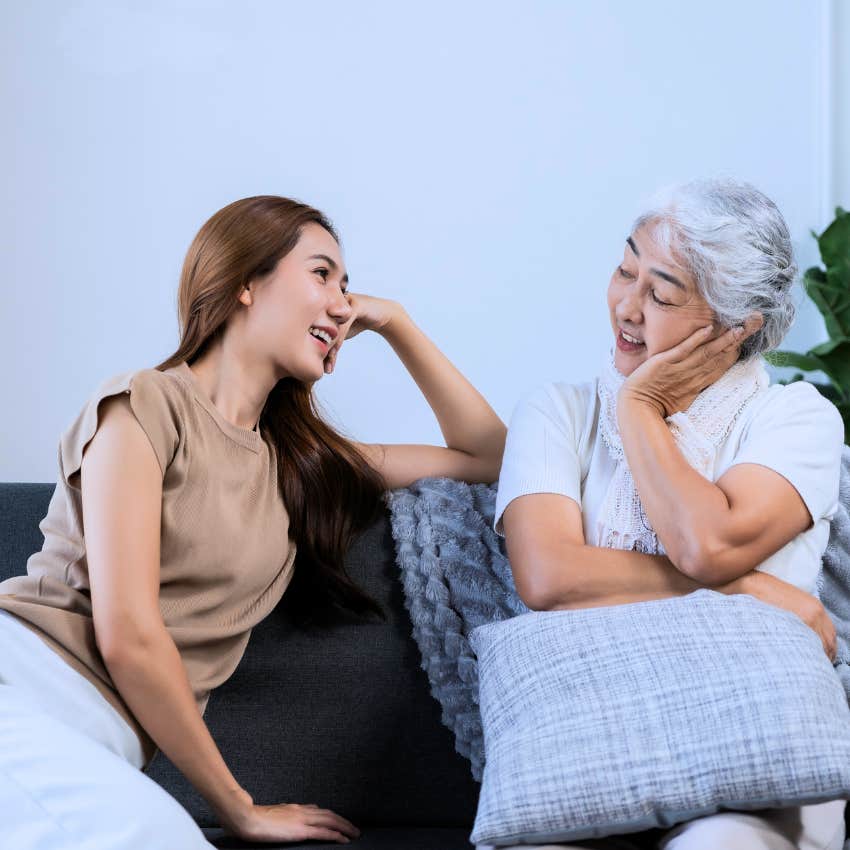 Grandparent fully supporting their own kids at home.
