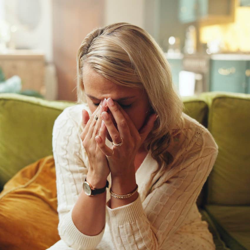 woman who thinks the universe has it out for her after experiencing consistent setbacks