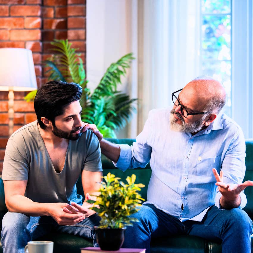 man messing up family dynamics by draining his parents financially