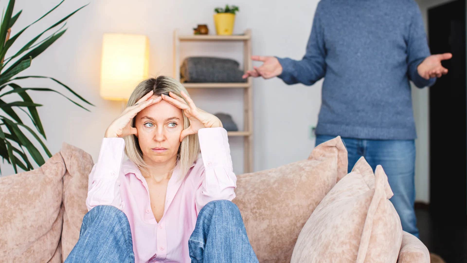 woman melting down when she doesn't get way saying whatever