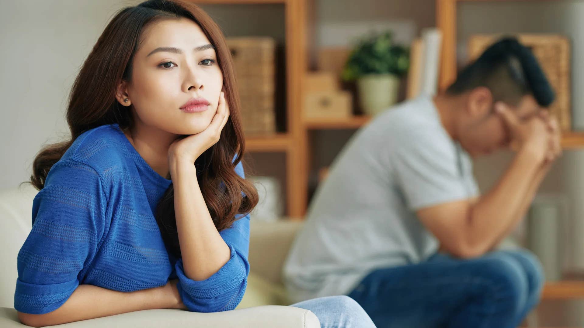 woman melting down when she doesn't get her way saying it's your fault