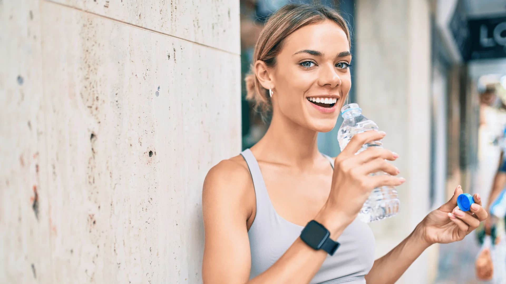 woman not needing formal gym uniform