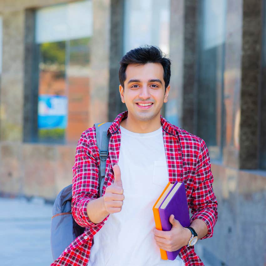 student who went to college to be successful