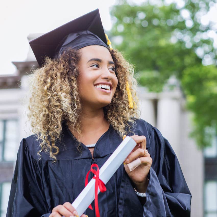 student who got a college degree to land a good job
