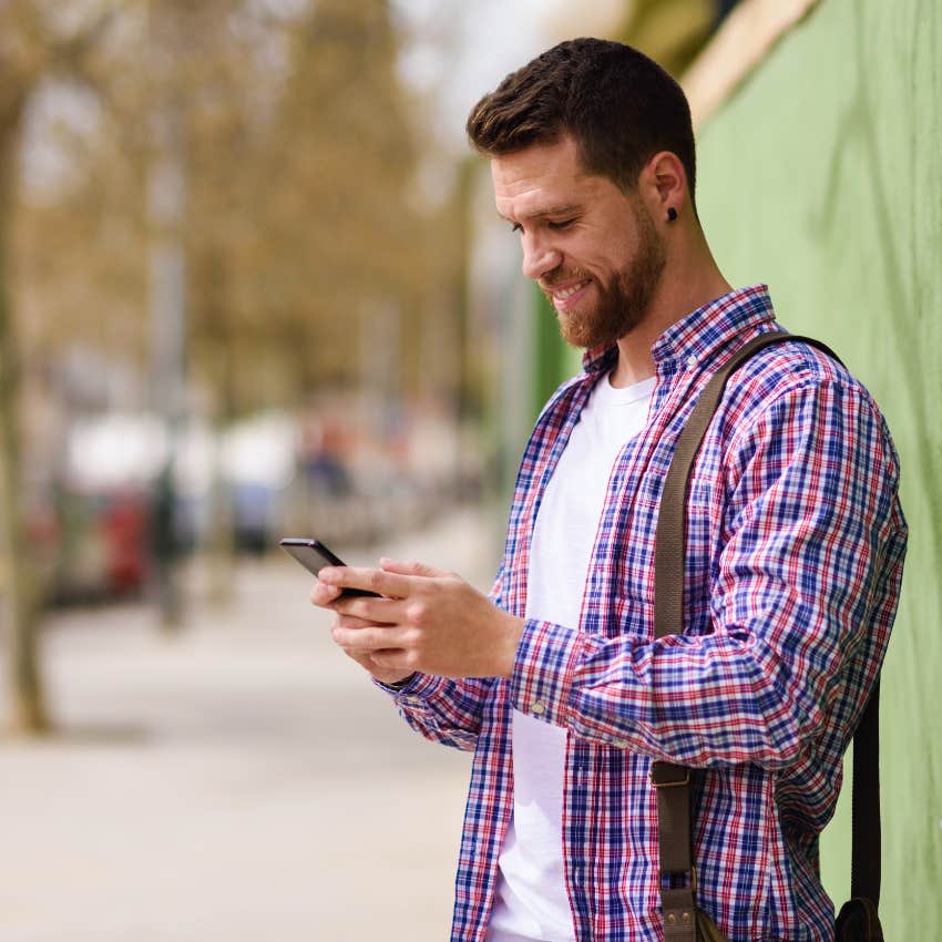 millennial man showing good manners