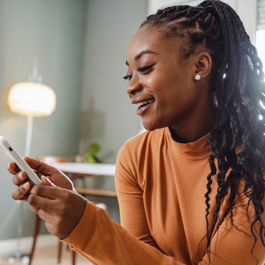 gen z woman posting on social media