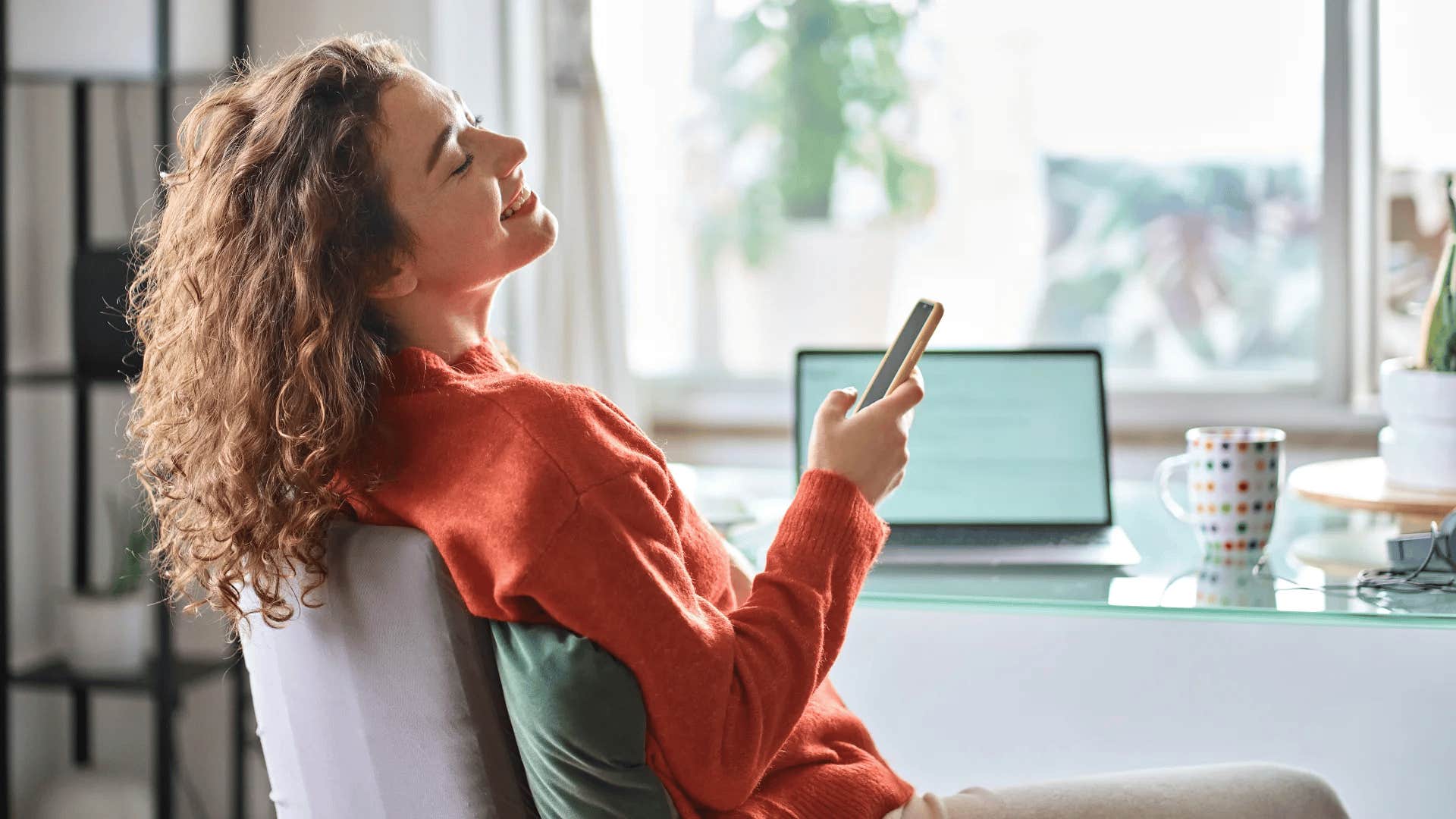 lazy gen Z employee pretending to work