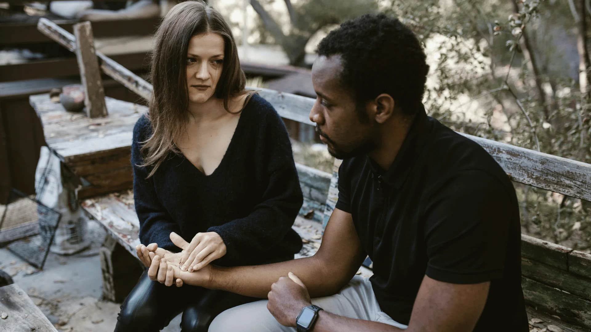 emotionally difficult woman unhealthily dependent on her boyfriend