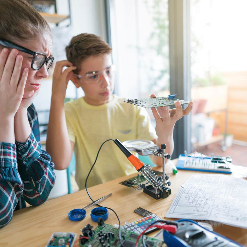 kid learning from a failed experiment