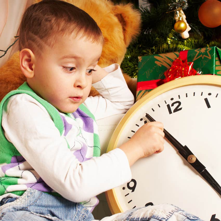 boy learning time management