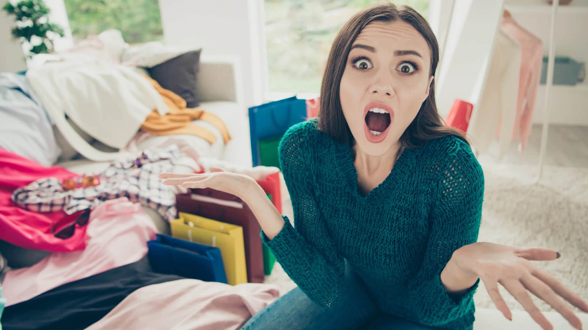 husband who is hard to love telling annoyed wife to relax