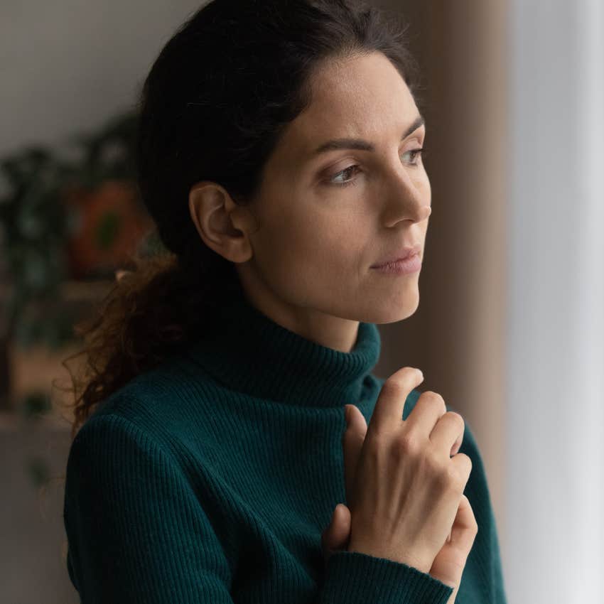 woman keeping her expectations low because she doesn't feel safe getting her hopes up