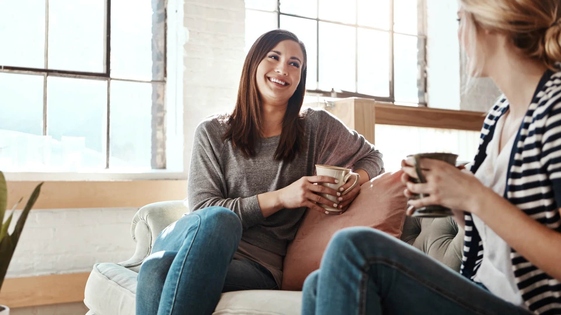 woman raised with authentically good values telling friend if you have nothing nice to say don't say anything at all