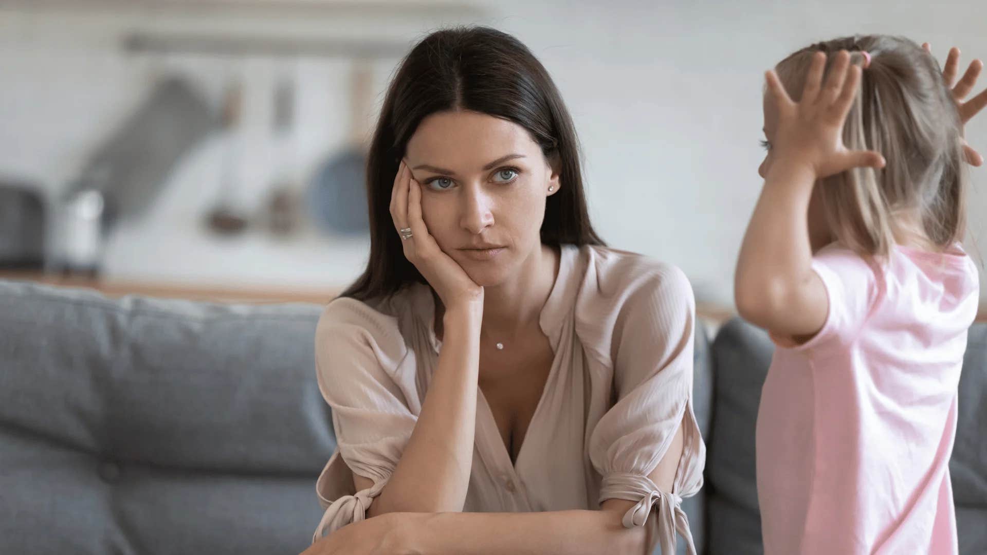 parent not showing her child affection