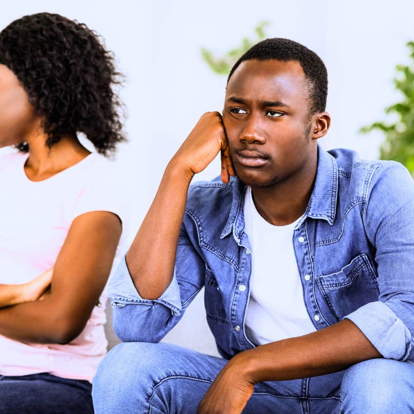 Man who avoids vulnerability with his partner at home