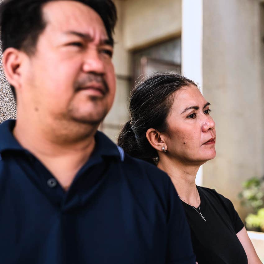Woman who struggles to trust people with her partner